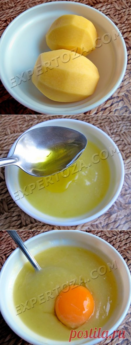Картофельная маска для сухой кожи рук