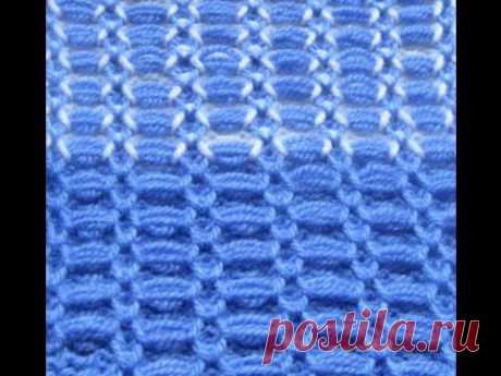 Бесплатное обучение вязанию на машине от Натальи Некрасовой. Узор машинного вязания № 41 - YouTube