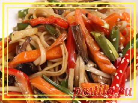Овощи по-восточному с яичной лапшой | Быстро и вкусно! | Яндекс Дзен