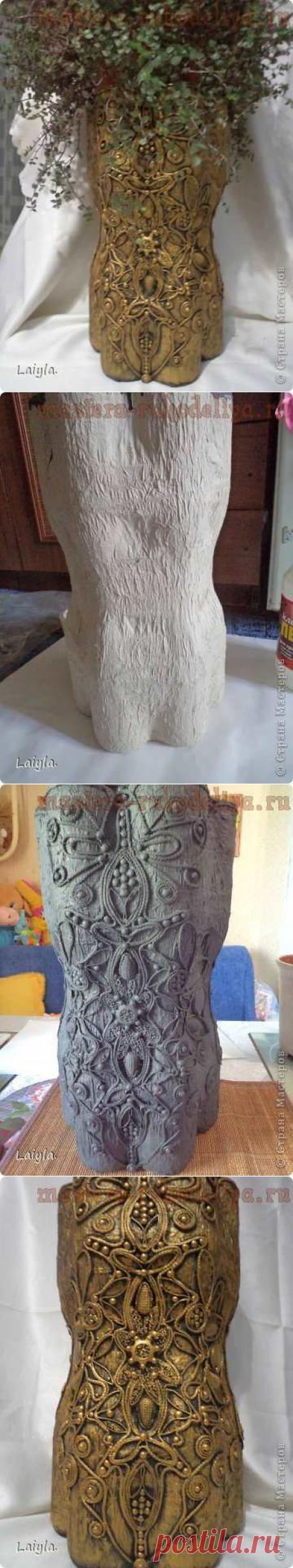 Подставка для цветов из пластиковых бутылок | Золотые Руки