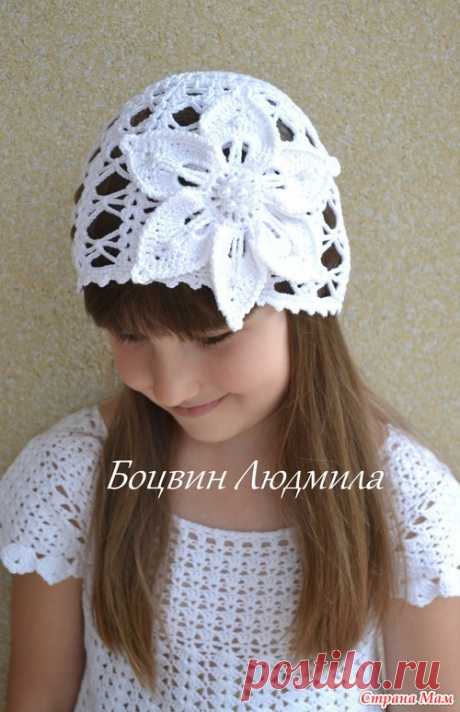 Летняя ажурная шапочка - Вязание - Страна Мам