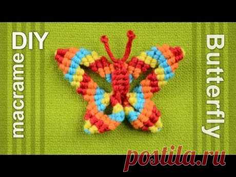 How to: Macramé Butterfly / Papillon, Farfalla, Mariposa, Borboleta, Schmetterling, Бабочка