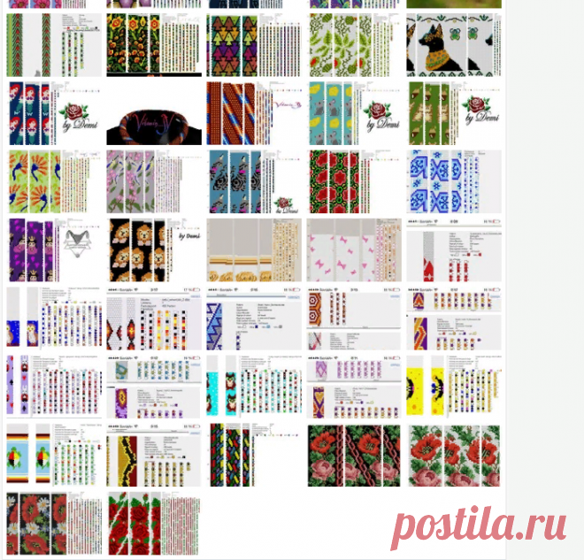 Схемы вязаных жгутов.