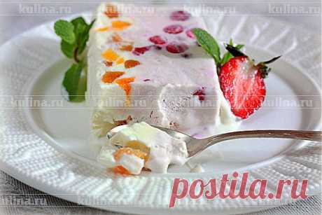 Торт-мороженое с клюквой и курагой – рецепт приготовления с фото от Kulina.Ru