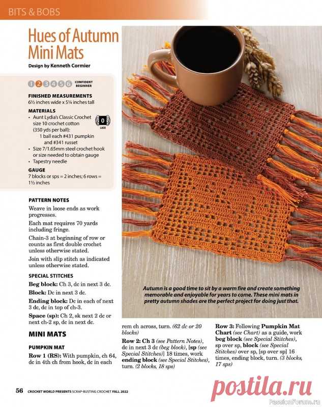 Вязаные проекты крючком в журнале «Crochet World Specials - Fall 2022» | Вязание крючком для начинающих