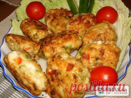 Рецепт: Котлетки летние с овощами -