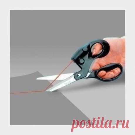 Ножницы с лазерным прицелом. / Занимательная реклама