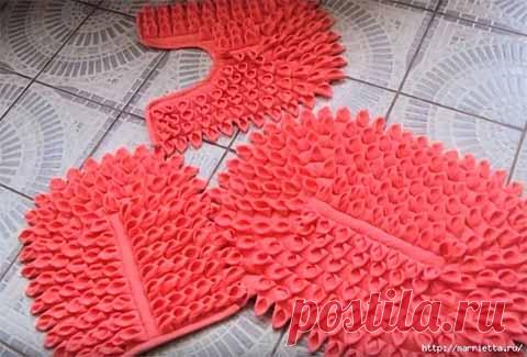 Объемные лоскутные коврики