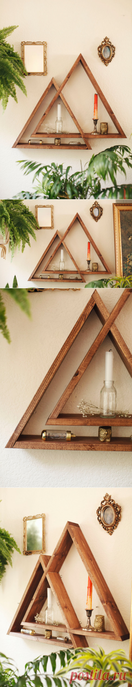 FREE SHIPPING Mountain Range Shelf. Triangle от DarkMarqueeDesigns