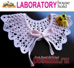 Crocheted collar. Openwork collar crocheted pattern | Все о рукоделии: схемы, мастер классы, идеи на сайте labhousehold.com