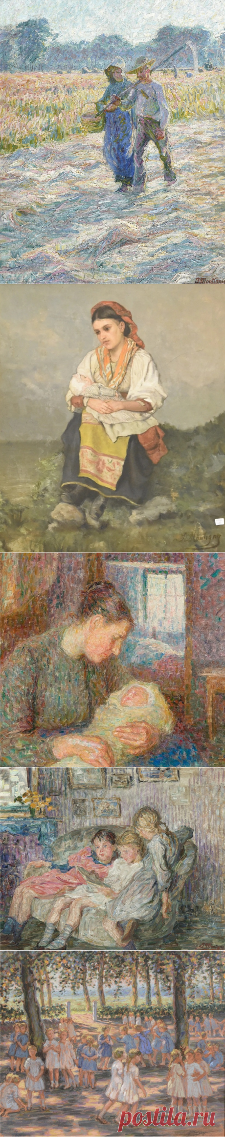 Jenny Montigny (Belgian, 1875-1937) - последовательница Эмиля Клауса, писавшая в стиле луминизма.