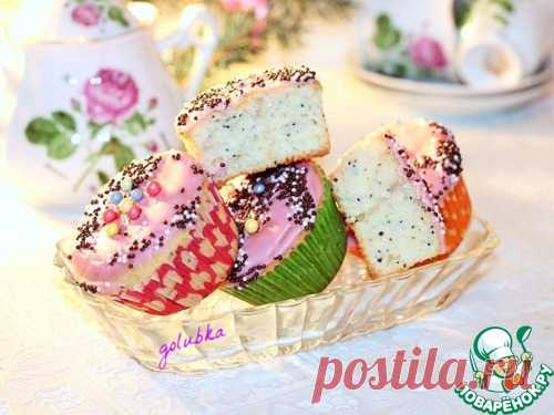 Новогодние маффины с сахарной глазурью - кулинарный рецепт