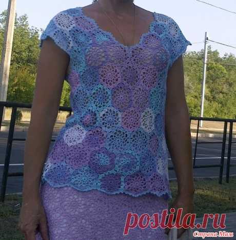 . Топ мотивами из Alize Miss batik - 3720 - Все в ажуре... (вязание крючком) - Страна Мам
