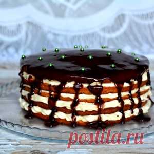 Хорошо застывающая шоколадная глазурь для торта из какао