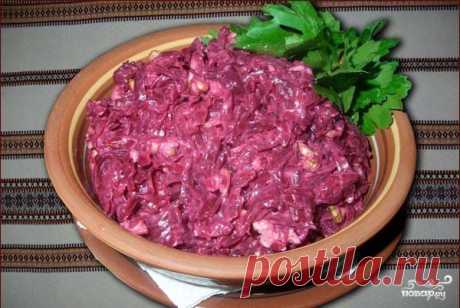 Свекла с соленым огурцом
