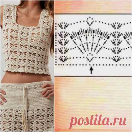 Идея. Топ и юбка 
#идея_@crochet_group #костюм
