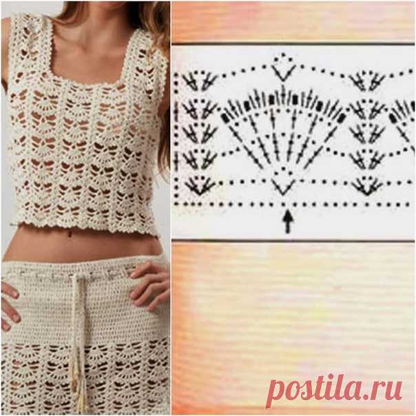 Идея. Топ и юбка 
#идея_@crochet_group #костюм