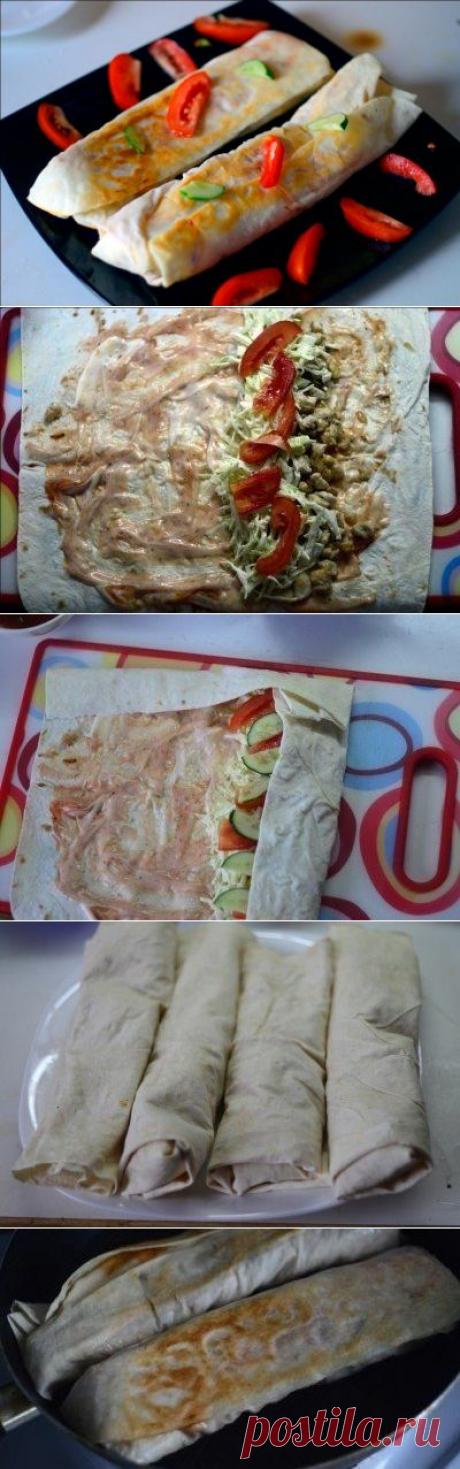 Как приготовить рецепт шаурмы с курицей - рецепт, ингридиенты и фотографии