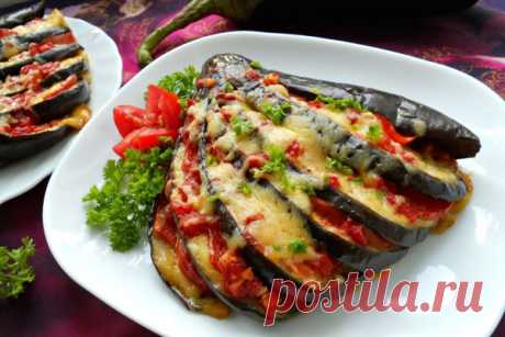 Баклажаны с сыром и чесноком | Домашние рецепты