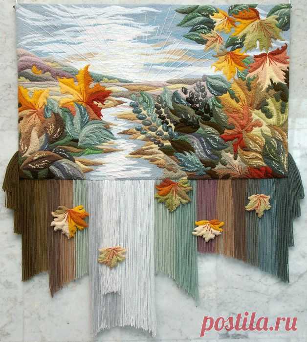 мастер-класс по вышивке в технике punch needle-НЕТКАНЫЙ ГОБЕЛЕН....