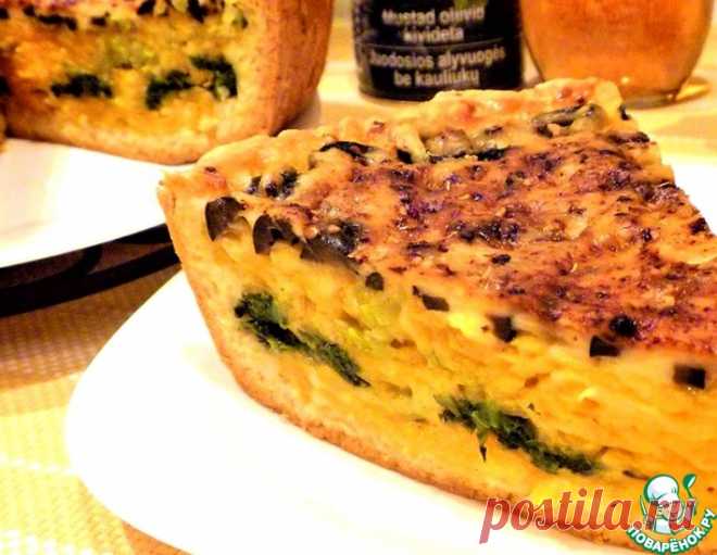 Тыквенно-сырный открытый пирог – кулинарный рецепт