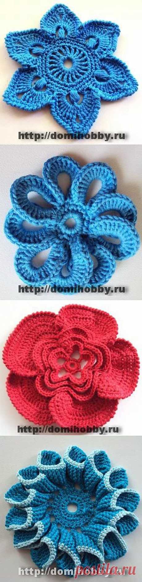 ОРИГИНАЛЬНЫЕ ЦВЕТЫ КРЮЧКОМ.