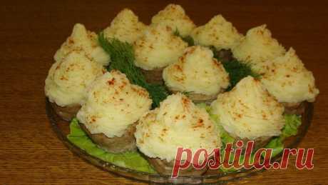 Мясные капкейки (кексы) с начинкой - горячее блюдо или закуска - Простые рецепты Овкусе.ру