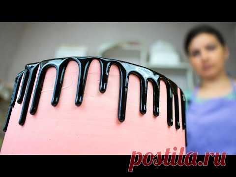 Черный гляссаж.🍫 Шоколадная зеркальная глазурь - Я - ТОРТодел!