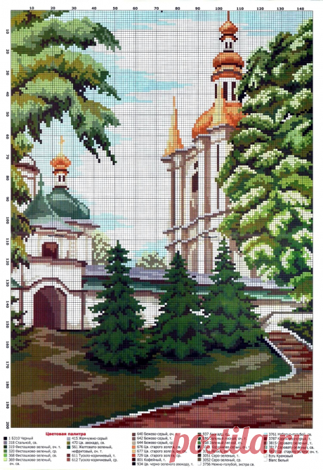 Вышивка крестом &quot;Киево-Печерская лавра&quot;