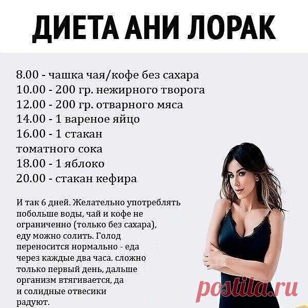 Диета Ани Лорак.