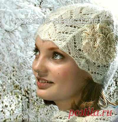Женские шапки спицами | ВЯЗАНИЕ ШАПОК: женские шапки спицами и крючком, мужские и детские шапки, вязаные сумки | Страница 9