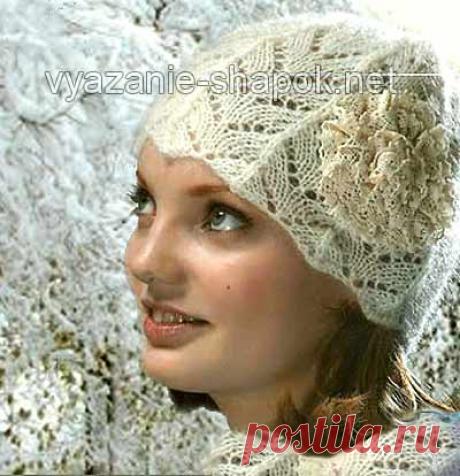 Женские шапки спицами | ВЯЗАНИЕ ШАПОК: женские шапки спицами и крючком, мужские и детские шапки, вязаные сумки | Страница 9