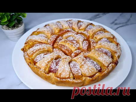 Самый красивый яблочный пирог 😲🤯 Этот рецепт ищут все!!!