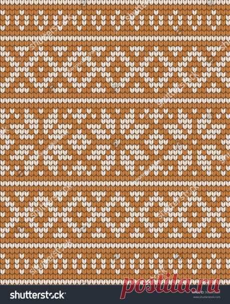 Vector Knitted Geometrical Pattern Stok Vektör (Telifsiz) 368355689