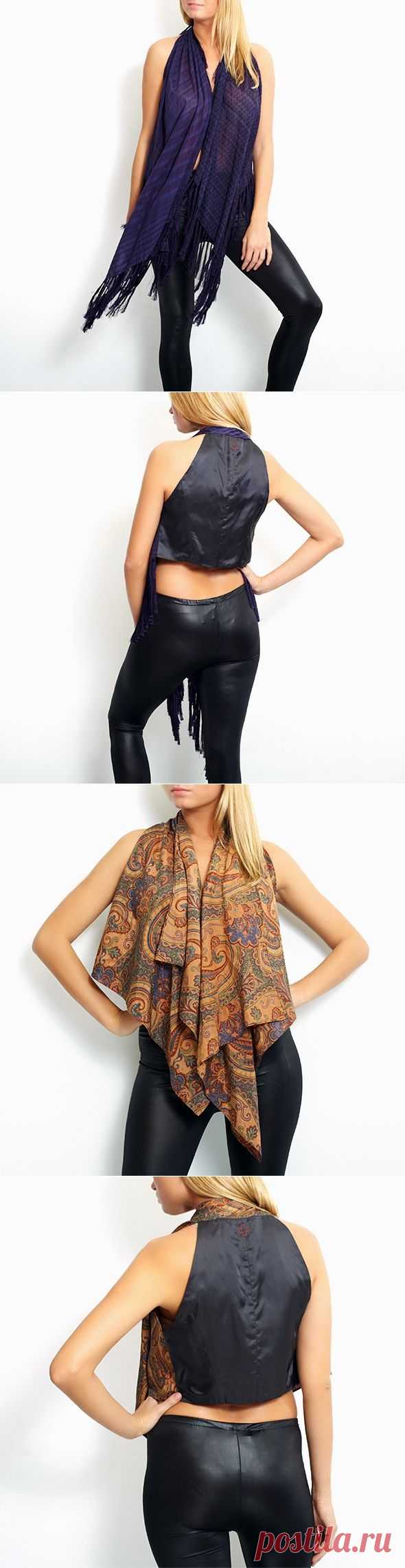 Шарфы? Жилеты! / Жилеты / Своими руками - выкройки, переделка одежды, декор интерьера своими руками - от ВТОРАЯ УЛИЦА