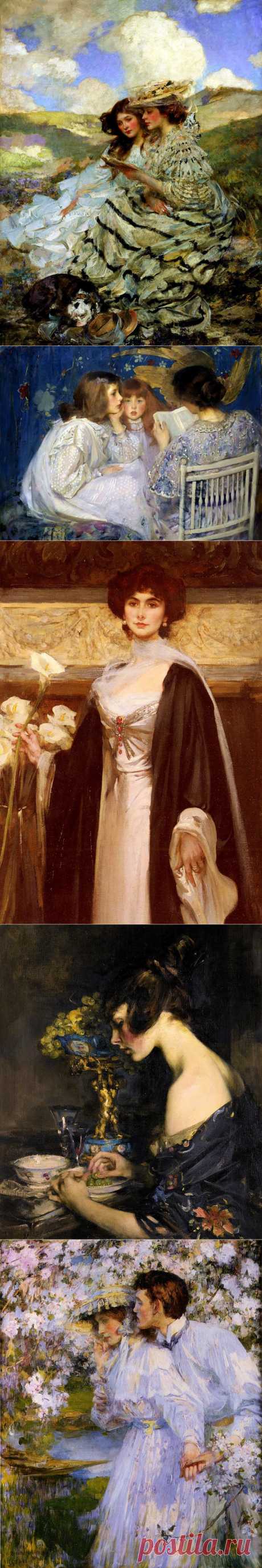Англо-американский художник-портретист Джеймс Джебуса Шеннон(1862-1923)