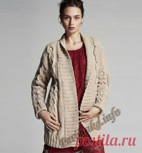 Кардиган (ж) 25*121 Phildar №4636