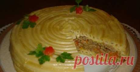 Тимбаль мясной с шампиньонами | Город женщин