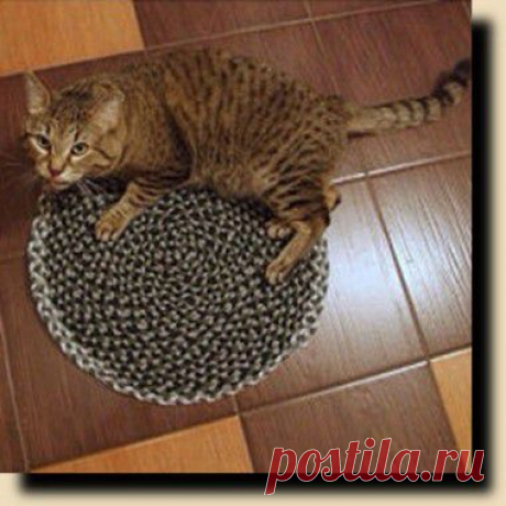 Коврик из футболок. | Мастер-класс