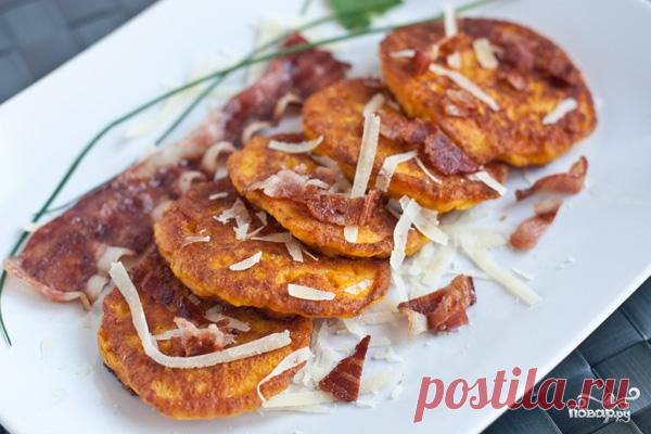 Оладьи из тыквы с сыром - пошаговый кулинарный рецепт с фото на Повар.ру