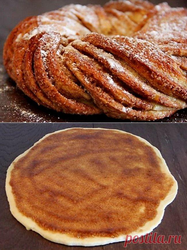 Коричные кольца.Сладкие, с хрустящей корочкой снаружи и тающие во рту внутри, с невероятным запахом корицы.