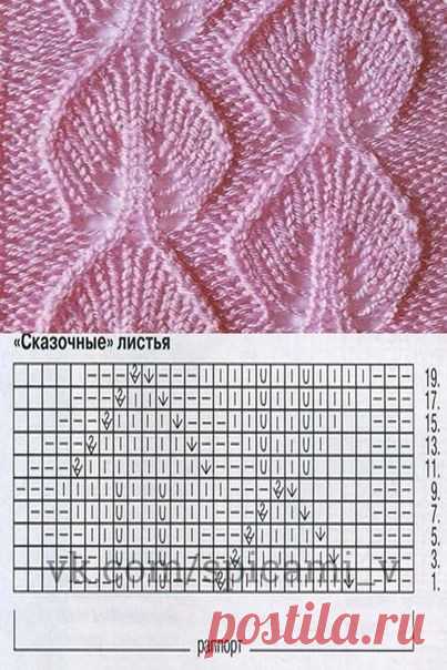 Листья спицами