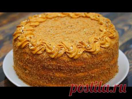 Торт "Карамельная ночь"! Потрясающий торт на любой праздник | Кулинарим с Таней