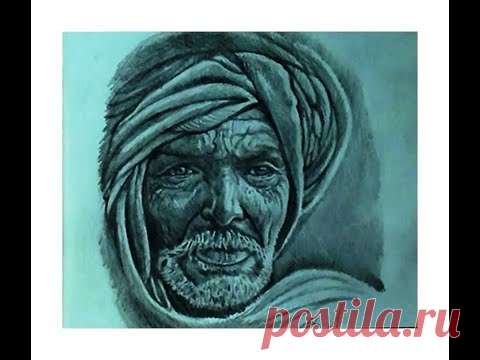 Как нарисовать человека карандашом/Рисуем портрет старика
