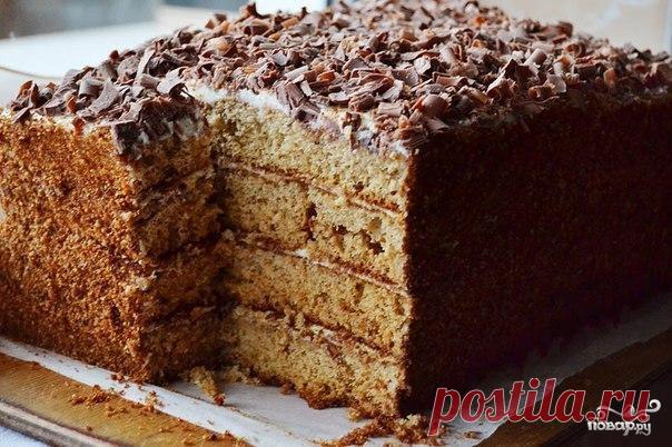 Бисквитный медовик без масла - кулинарный рецепт на Повар.ру