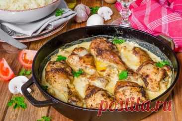 Куриные ножки со сметаной и сыром — Домашняя кулинария