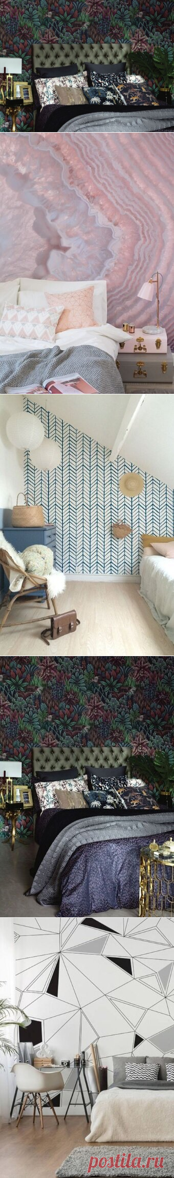 «Одежда» для стен Вашей спальни. Топ-7 вариантов обоев 2019 года | flqu.ru - квартирный вопрос. Блог о дизайне, ремонте