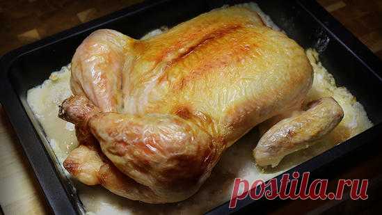 Самый простой способ приготовить целую курицу в духовке » Кулинарный сайт