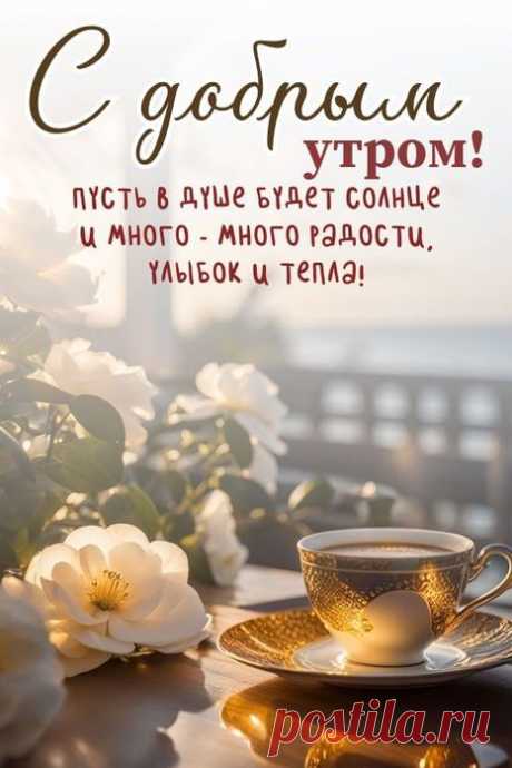Утро - нежный заряд тепла!.. День - повод делиться светом!..)