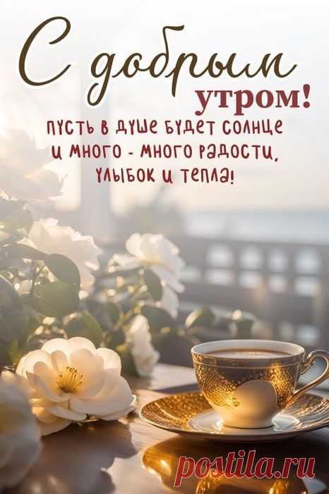 Утро - нежный заряд тепла!.. День - повод делиться светом!..)